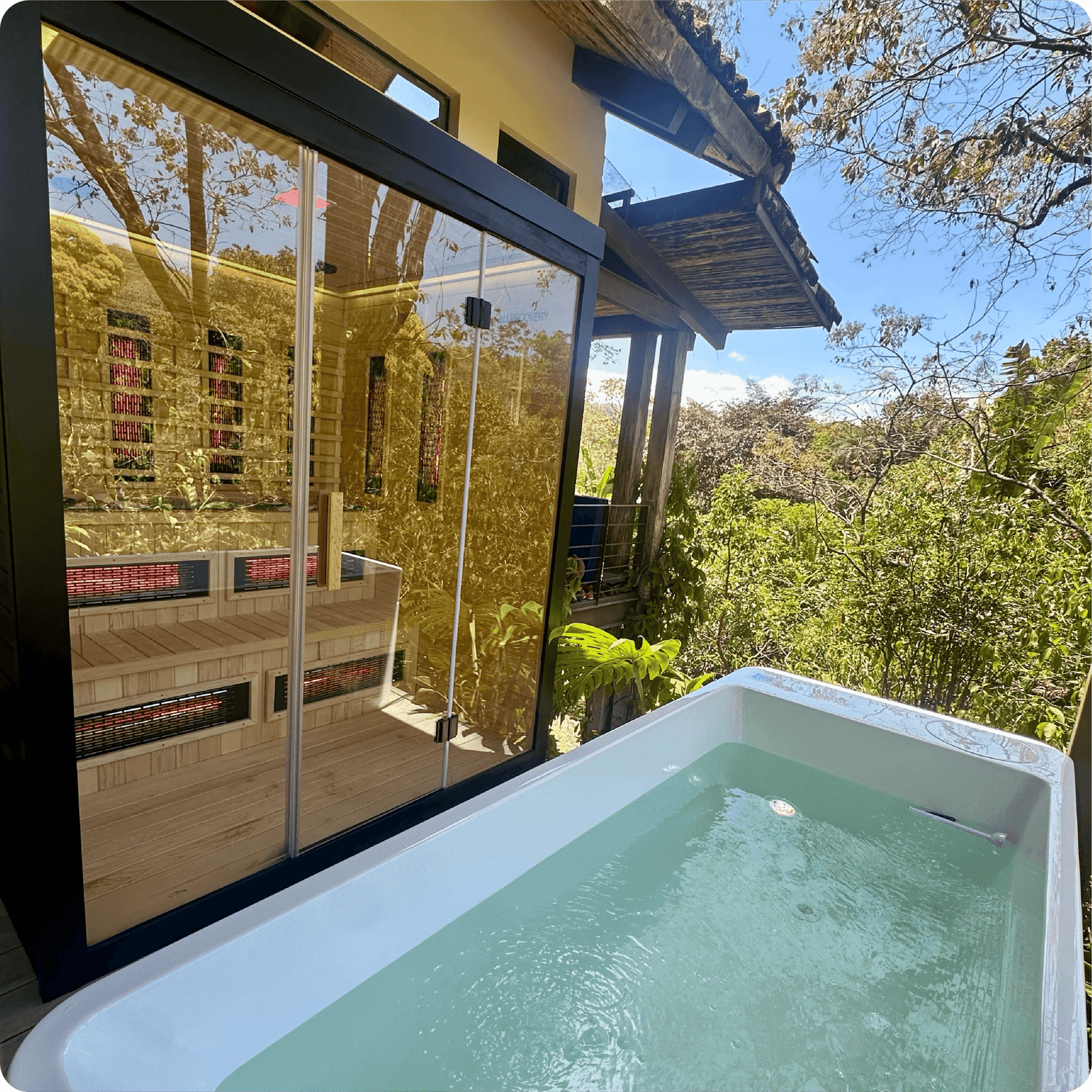 sauna infrarojo & cold plunge